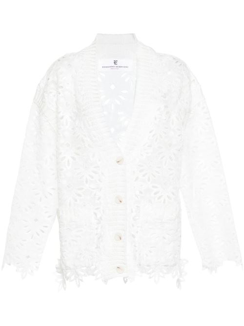 White cotton mesh shirt Ermanno Scervino | D445N319EZC10602